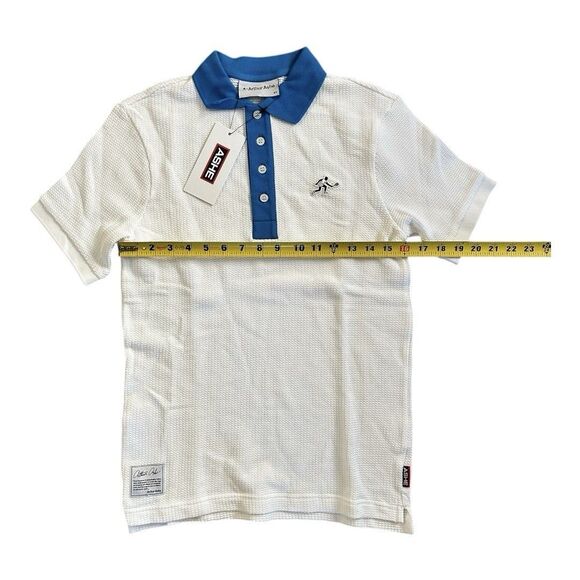 Arthur Ashe Rowing Blazers 1975 Blue White Tennis Polo XS Extra Small NWT Knit - Picture 4 of 10